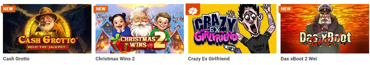 Seleção de Jogos no LUCKIA CASINO