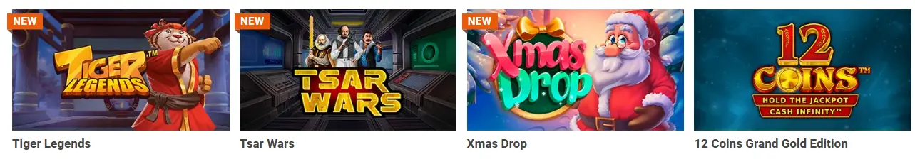 Visão Geral dos Jogos LUCKIA CASINO
